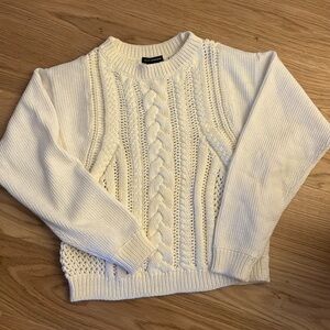 Club Monaco White Knit Sweater